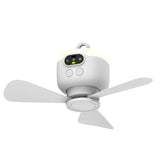 10-6 inch portable camping fan with light ideal for tent setup