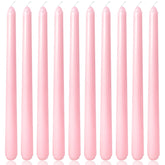 10-inch baby-pink taper candles 10-pack