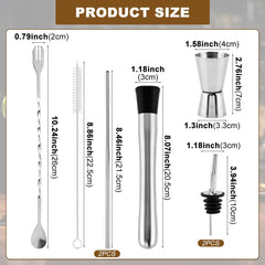 10 inch mixing spoon with twisted stem for bartending