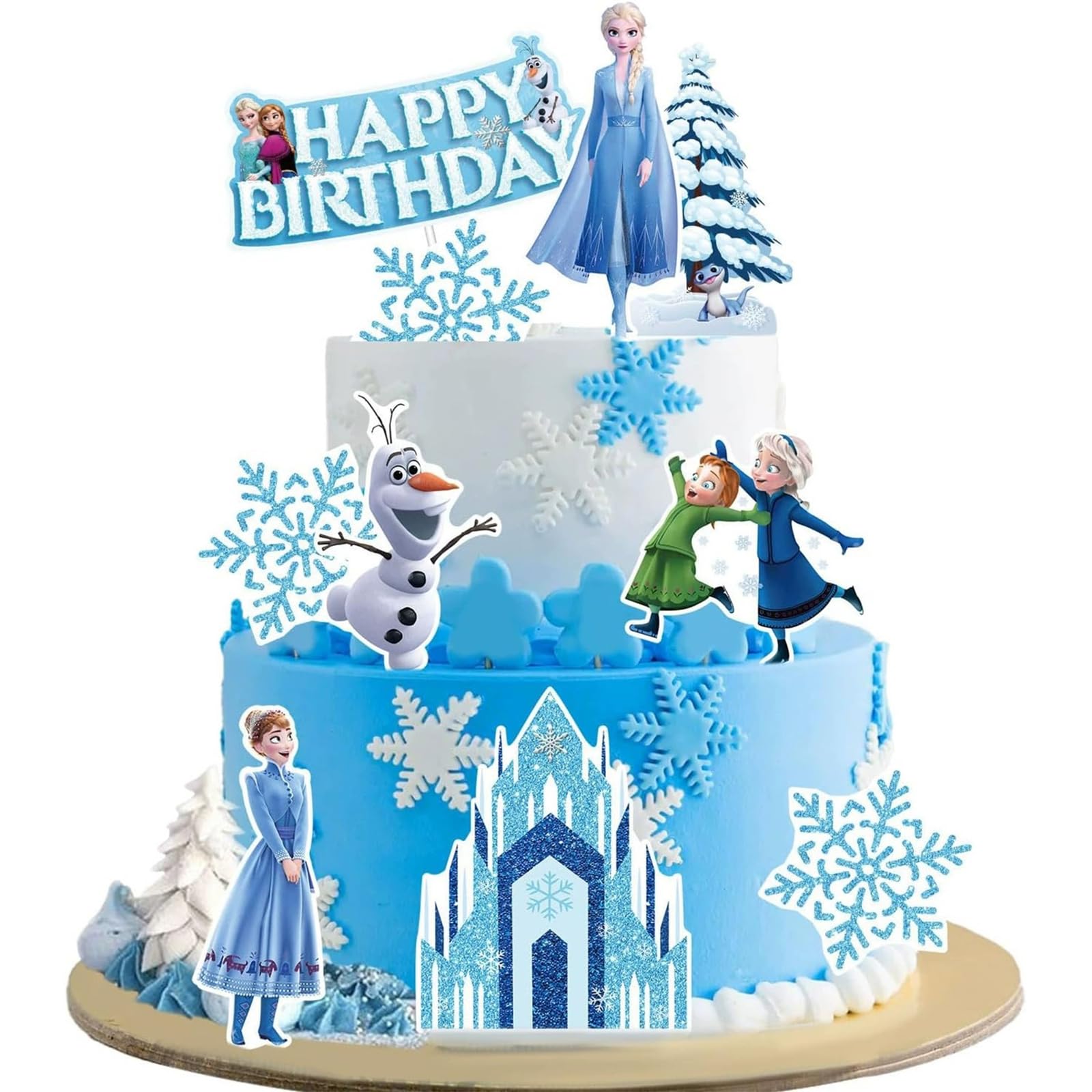 Set of 10 anime themed cake toppers for birthday cakes