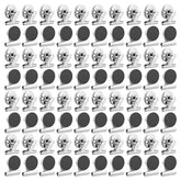 100 Magnetic Clips heavy duty magnet clips silver finish