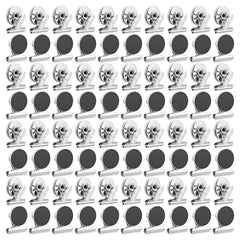 100 Magnetic Clips heavy duty magnet clips silver finish