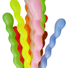 100 piece set of spiral balloons 40in inflated size