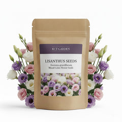 Pack of 1000 Lisianthus Seeds for Planting showing mixed colors