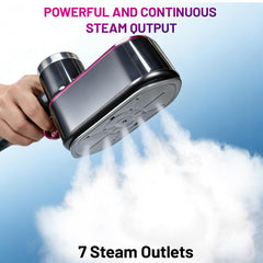 1000W handheld wrinkle remover in use