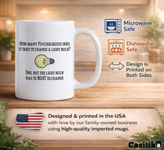 11 oz white ceramic mug printed on both sides