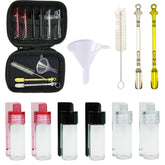 Close view of 11 pcs portable kitchen spice container set with jars and spoons