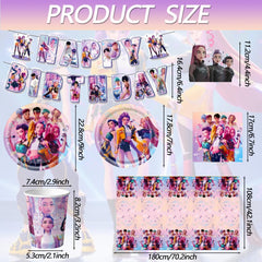 Demon themed utensils for party set