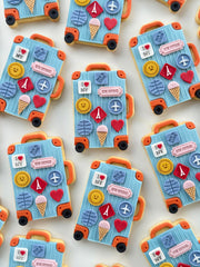 12 cookie fondant cutters included in Lorena's Sweets kit