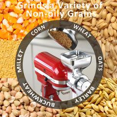 Grain mill with 12 fineness settings