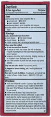 Oxymetazoline HCL nasal decongestant spray label