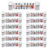 Pack of 12 Fridge Refrigerator Freezer Thermometers in clear glass