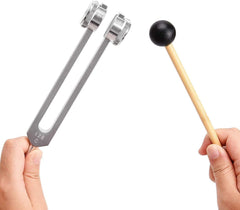 Medical tuning fork for healing 128 hz with stem