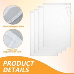 Reusable nylon cloth bag for nut milk and coffee