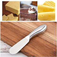 Packaging includes stainless steel cheese butter spreader knife