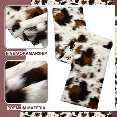 Close up of three-color faux fur texture on runner