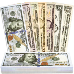 140 piece kids play money props set for classroom and stage use