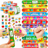 Back to school party favors 144 pieces with tattoos and bracelets