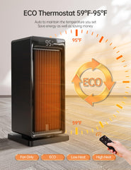 90 degree oscillation with louvered air outlet design