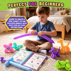 160 long animal balloons and 10 round balloons included in kit