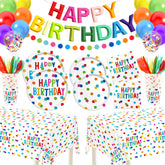 164 Pcs Birthday Party Supplies kit overview