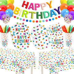 164 Pcs Birthday Party Supplies kit overview