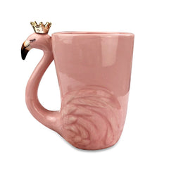 16 oz flamingo mug pink ceramic