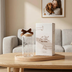 Lead-free glass tumbler safe for hot and cold drinks