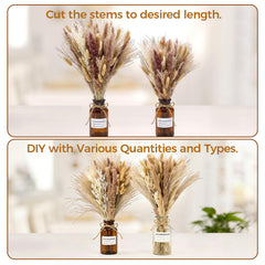 17 inches tall ready-to-display dried bouquet in vase