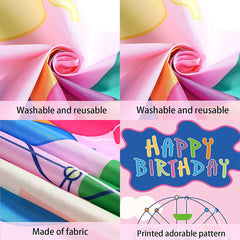 Large 185 x 110 cm backdrop fabric ready for use