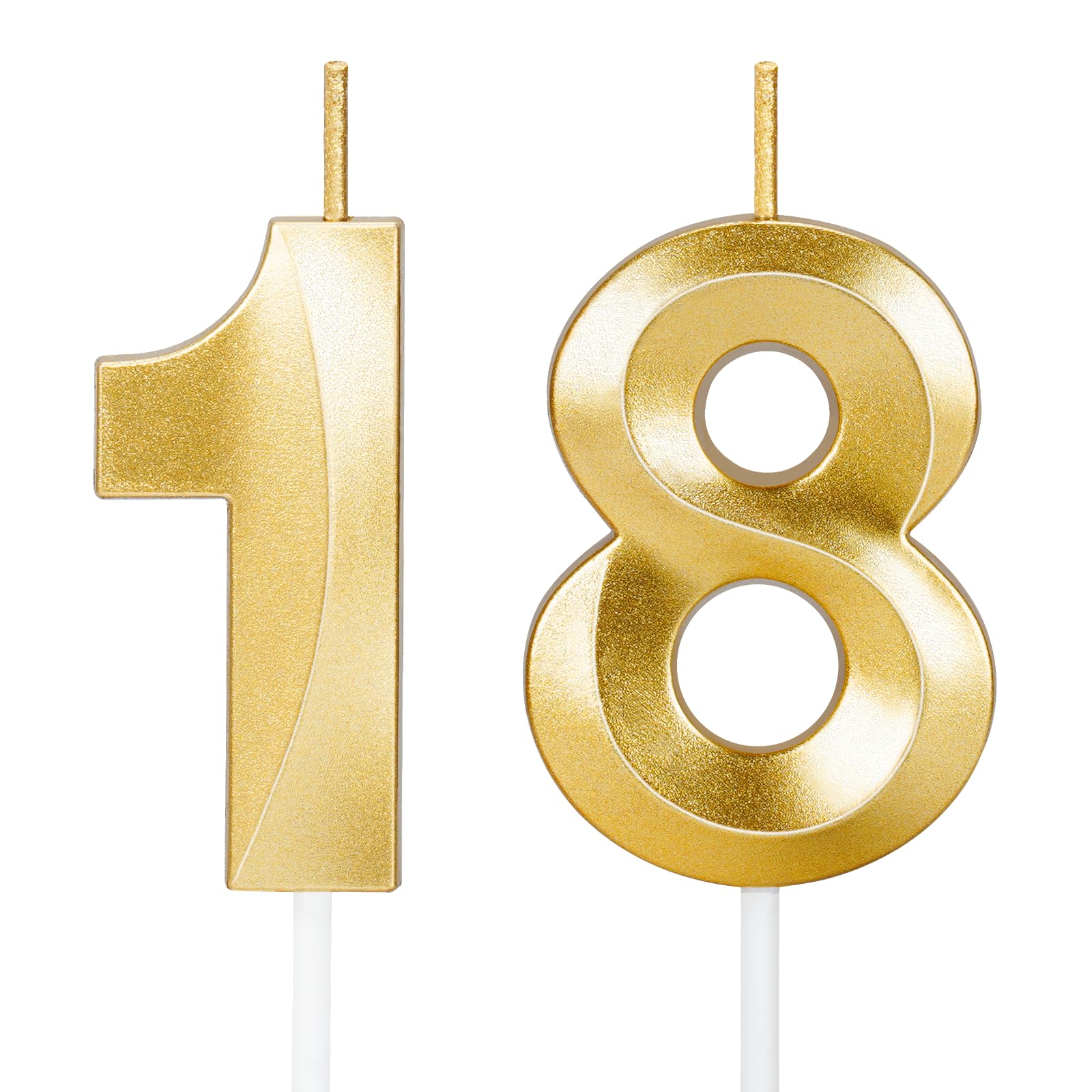 18th Birthday Candles with 5 cm height and 12.5 cm total height