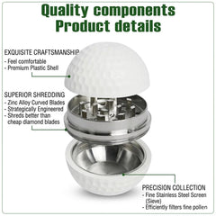 2 in 1 grinder design with herbs and storage