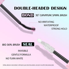 Waterproof lash glue seal for long wear by SY-SHUYING