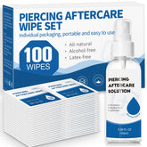 2-in-1 piercing aftercare spray 3-38oz bottle