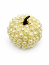2 inch ivory pearl pumpkin decorative accent