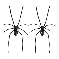 Two pack 3D printed realistic spider magnets on fridge