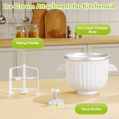 2-quart capacity ice cream gelato sorbet with dasher