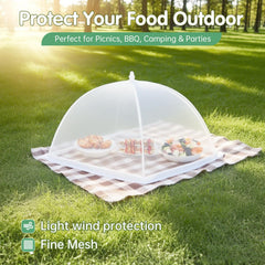 Two XL 40x25 inch tents and four 17x17 inch covers
