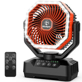 20000mAh camping fan front view