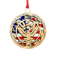 2025 christmas ornament with usa eagle design
