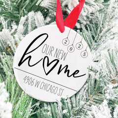 2025 personalized ornament engraved permanent design