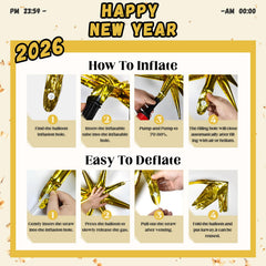 16inch 2026 foil numbers balloon