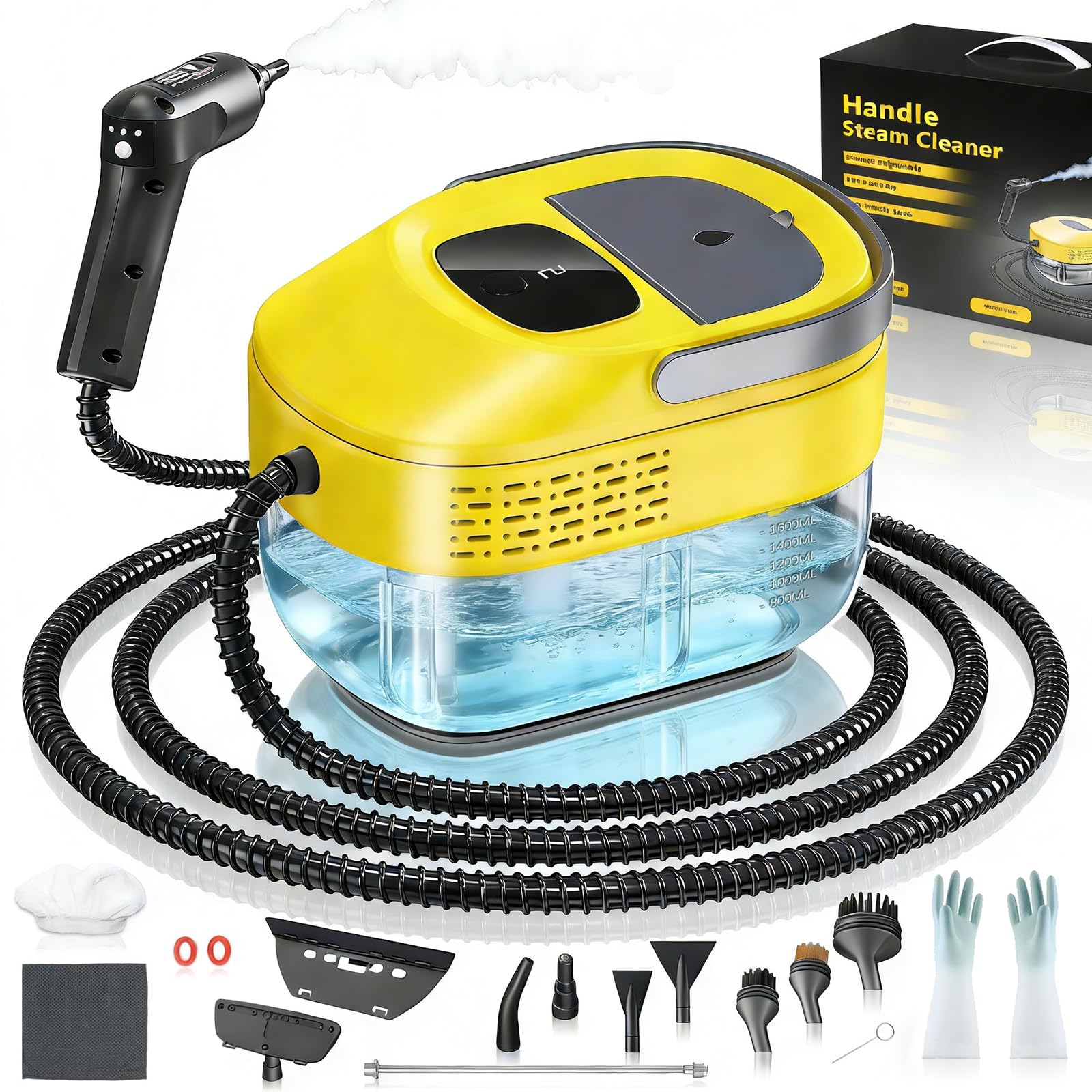 2026 new 3 level adjustable handheld steam cleaner front view