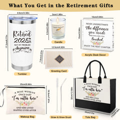 Close-up of 20oz tumbler retirement gift