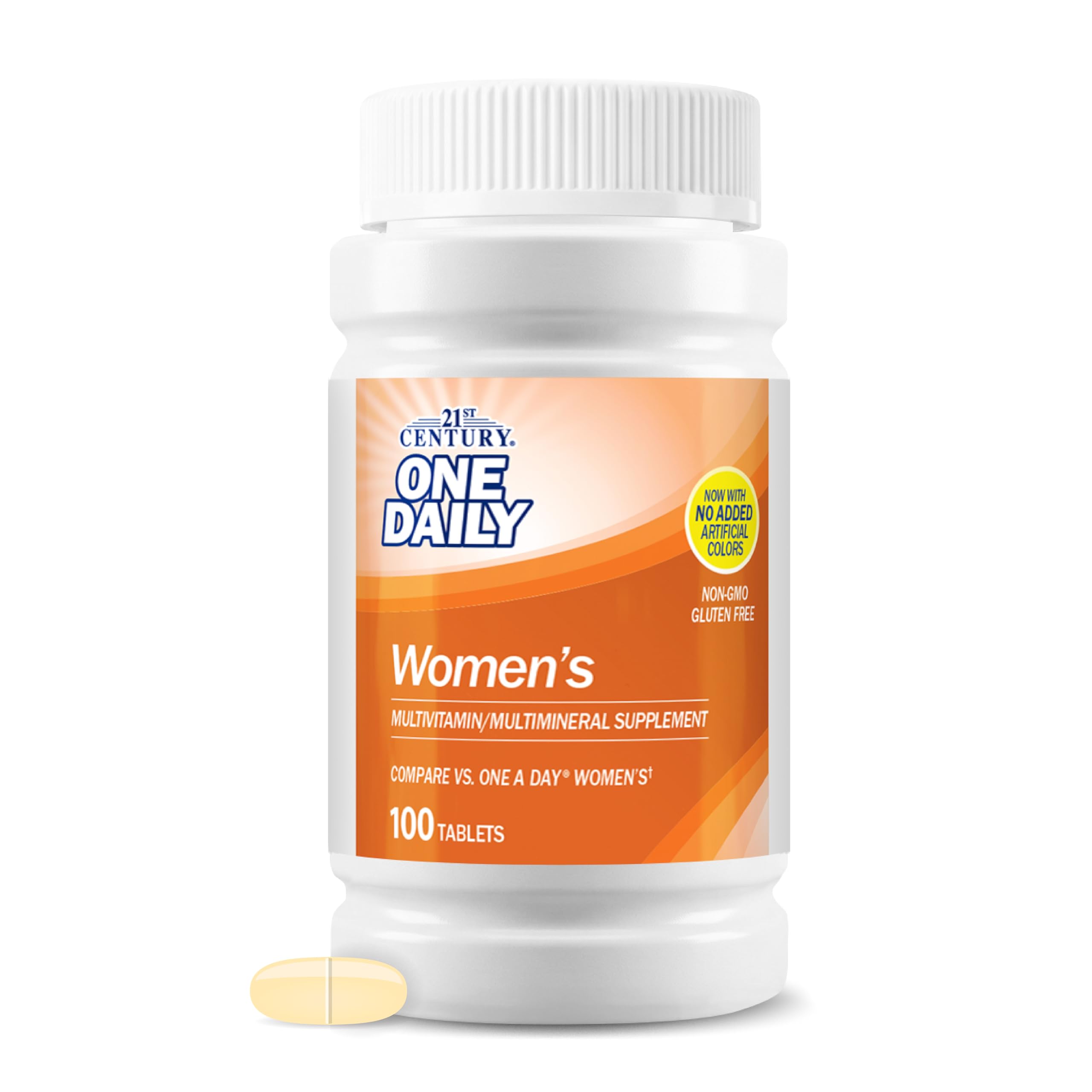 Bottle of 21st Century One Daily Women's Multivitamin Tablets