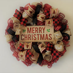 Ready to ship wreath for indoor and sheltered outdoor use