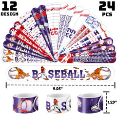 24 slap bracelets sized 23.5cm by 3.3cm