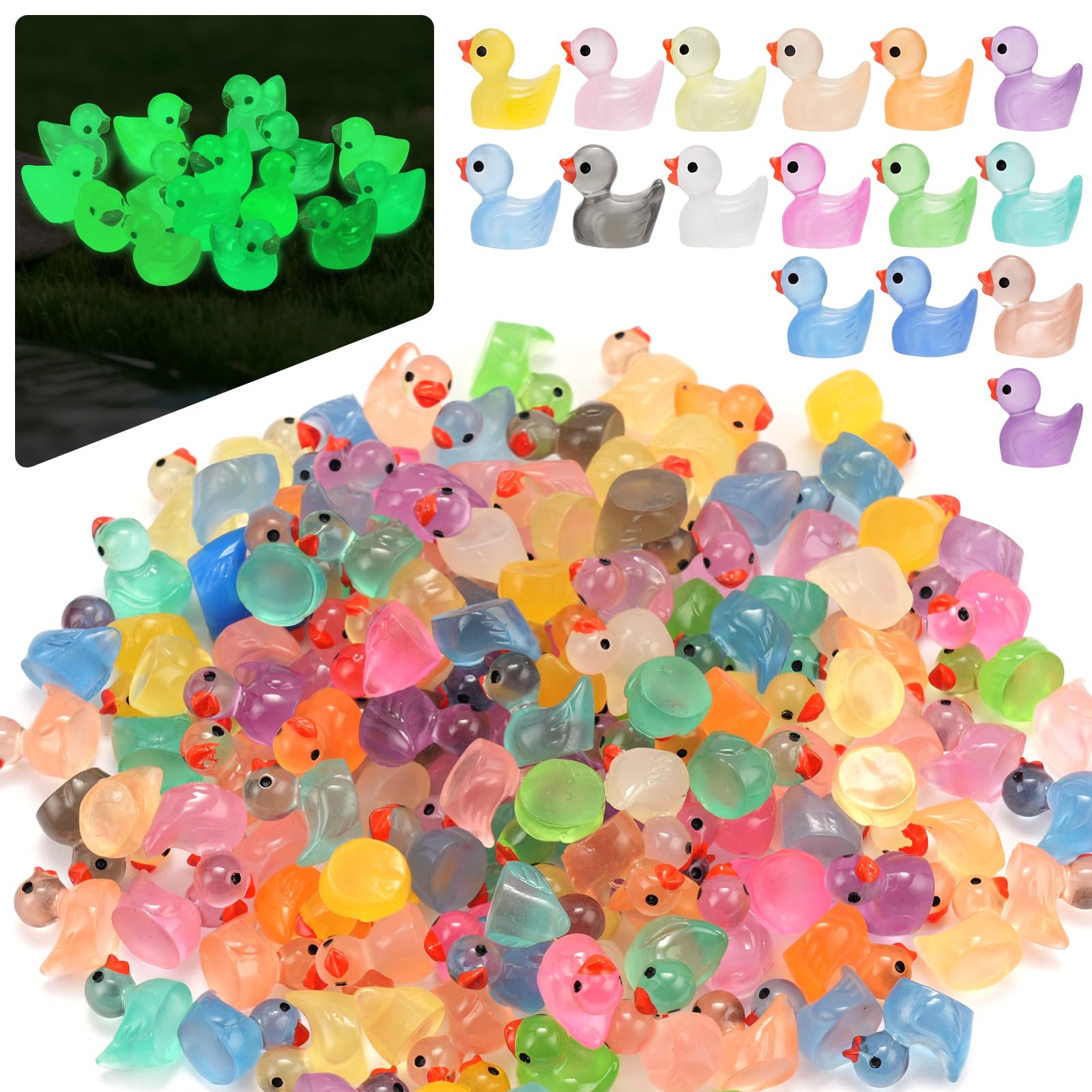 bulk set of 240Pcs Mini Resin Ducks