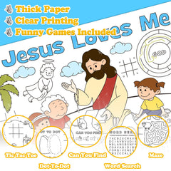Disposable Easter placemats for coloring games