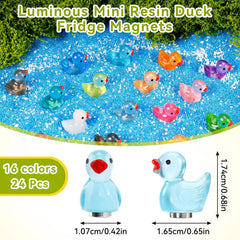 Mini duck magnet 0.65 × 0.42 × 0.68 inches with strong magnetic core